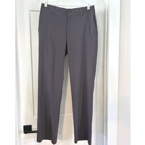 Ben Hogan Mens Dark Gray Flat Front Golf‎ Pants 32x32 Straight Leg Casual Chino